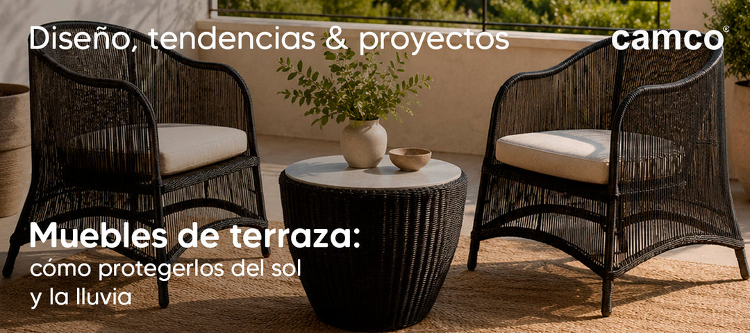 Muebles de terraza: cómo protegerlos del sol y la lluvia